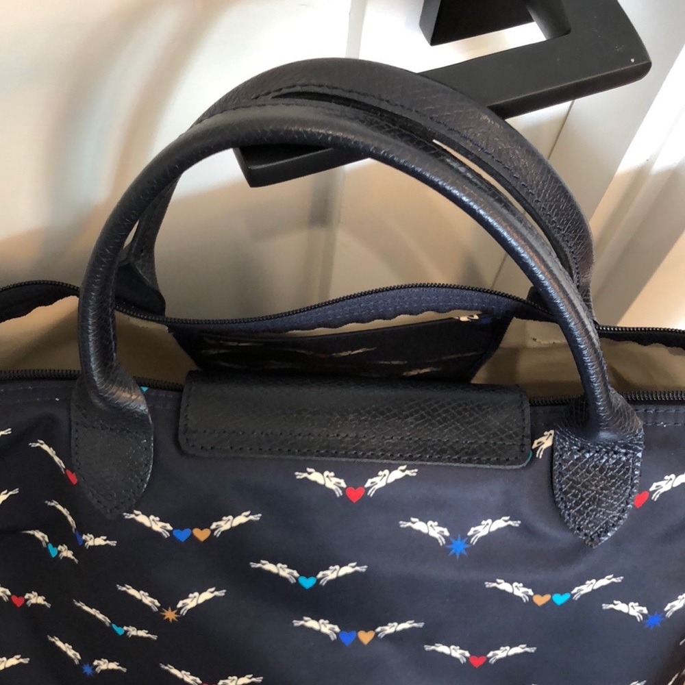 Longchamp Le Pliage blue multicolor print - Picture 8 of 9